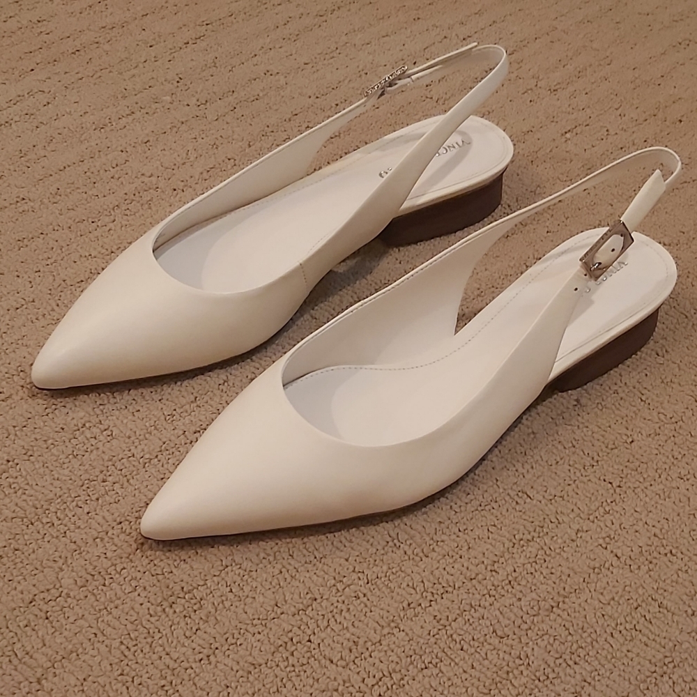 VINCE Camuto New  Women's Jesander Flat Slingbacks Size 8.5